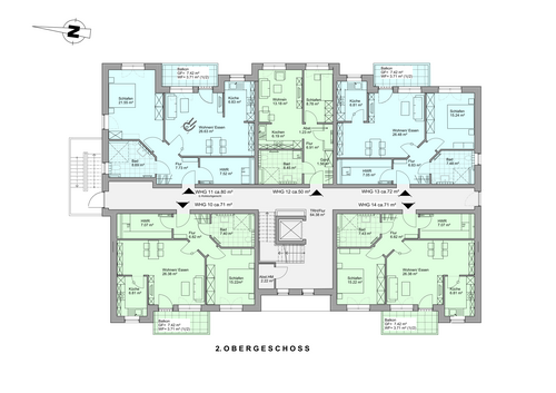 Foto - Wohnung zum Kaufen in Schwanewede 315.900,00 € 71.32 m²