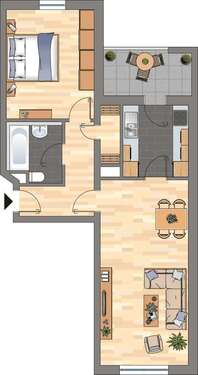 Foto - Wohnung zum Mieten in Haßloch 485,39 € 59.25 m²