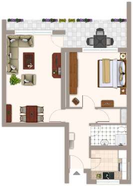 Foto - Wohnung zum Mieten in Mönchengladbach 519,00 € 49.76 m²
