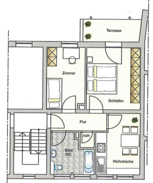 Foto - Wohnung zum Mieten in Sankt Georgen im Schwarzwald 450,00 € 52 m²