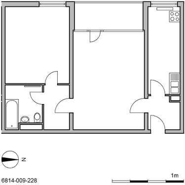 Foto - Wohnung zum Mieten in Ratingen 398,15 € 60.94 m²