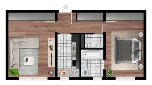 Foto - Wohnung zum Mieten in Gera 310,00 € 46.67 m²