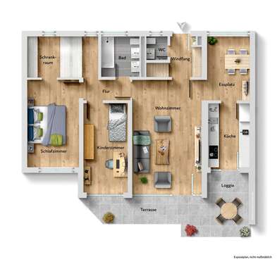 Foto - Wohnung zum Kaufen in Geretsried 353.000,00 € 93.47 m²
