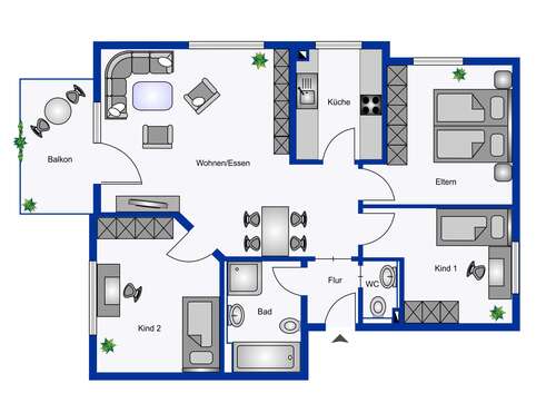 Foto - Wohnung zum Kaufen in Sulzbach an der Murr 290.000,00 € 86.5 m²