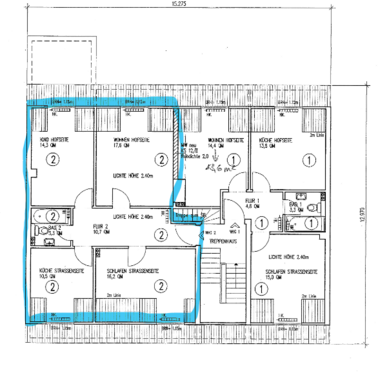 Foto - Wohnung zum Mieten in Duisburg 441,00 € 72.6 m²