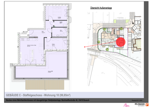 Foto - Wohnung zum Mieten in Buseck 1.390,00 € 99.85 m²