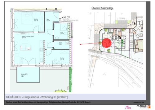 Foto - Wohnung zum Mieten in Buseck 890,00 € 72.09 m²