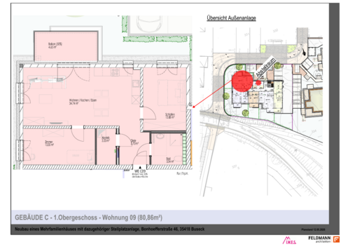 Foto - Wohnung zum Mieten in Buseck 1.090,00 € 80.86 m²