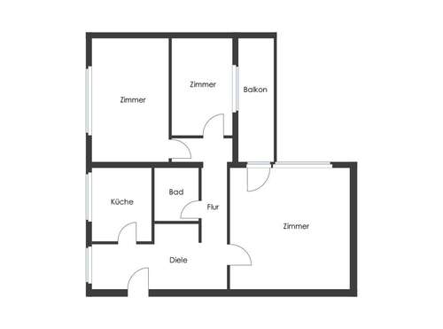 Foto - Wohnung zum Kaufen in Berlin 330.000,00 € 81 m²