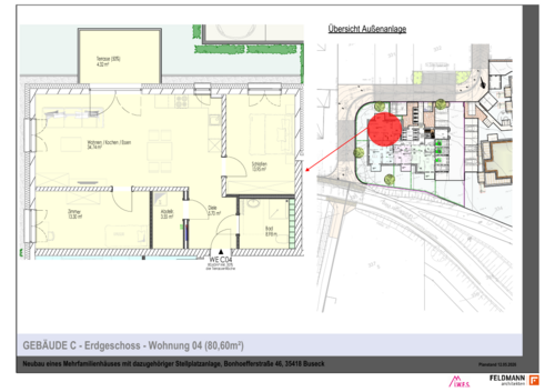 Foto - Wohnung zum Mieten in Buseck 990,00 € 80.6 m²