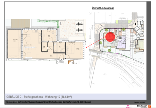 Foto - Wohnung zum Mieten in Buseck 1.290,00 € 88.54 m²