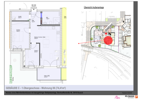 Foto - Wohnung zum Mieten in Buseck 990,00 € 74.41 m²