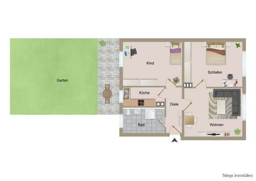 Foto - Wohnung zum Kaufen in Herne 109.000,00 € 67 m²