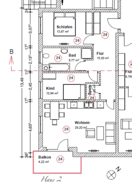 Foto - Wohnung zum Mieten in Peißenberg 1.215,00 € 83.89 m²