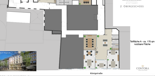 Foto - Büro in 70 Stuttgart 13.989,90 € 170 m²