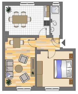 Foto - Wohnung zum Mieten in Bochum 207,57 € 48.19 m²