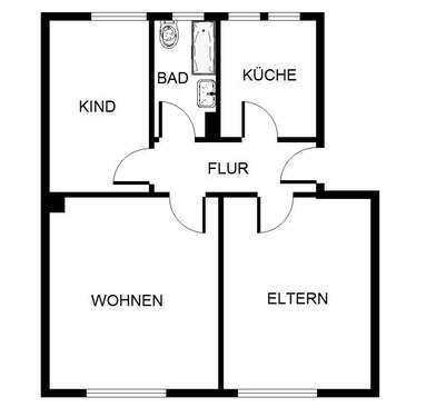 Foto - Wohnung zum Mieten in Gelsenkirchen 419,00 € 59.37 m²
