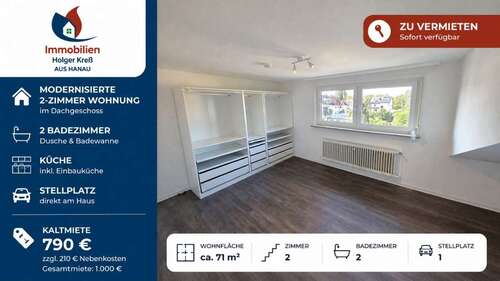 Foto - Wohnung zum Mieten in Hanau 790,00 € 71 m²