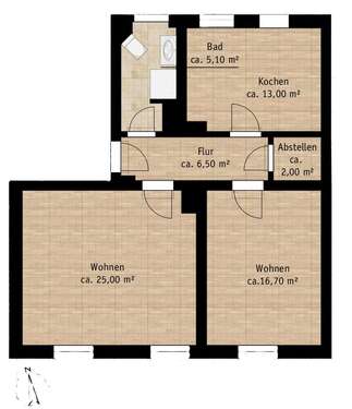 Foto - Wohnung zum Mieten in Pirna 576,47 € 67.82 m²