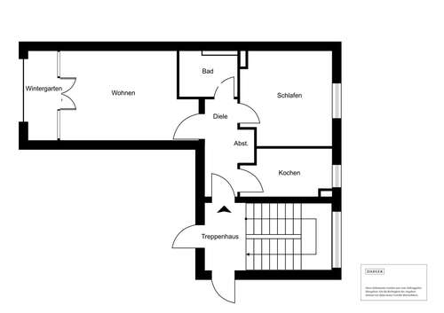 Foto - Wohnung zum Kaufen in Augsburg 210.000,00 € 46.4 m²