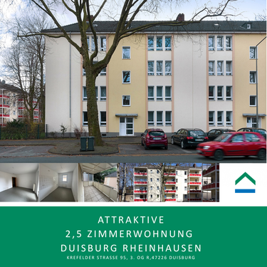 Foto - Wohnung zum Mieten in Duisburg 460,45 € 57.27 m²