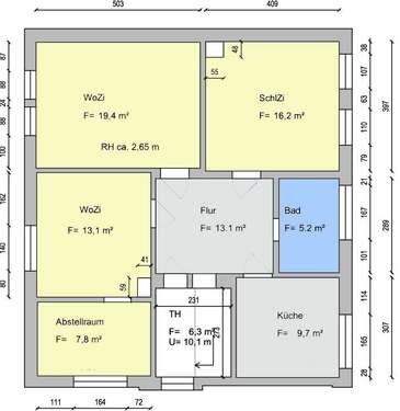 Foto - Wohnung zum Mieten in Wurzen 580,00 € 80 m²