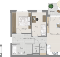 Wohnung zum Kaufen in Löchgau 449.800,00 € 70.52 m²