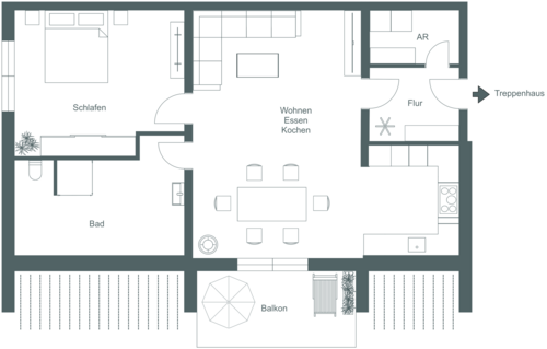 Foto - Wohnung zum Mieten in Kastellaun 868,00 € 78.91 m²