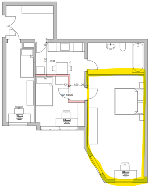 Foto - Wohnung zum Mieten in Leipzig 350,00 € 8 m²