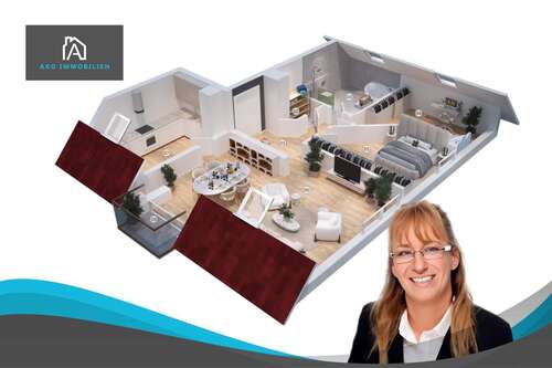 Foto - Wohnung zum Kaufen in Osthofen 180.000,00 € 66 m²