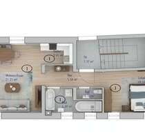Wohnung zum Mieten in Roth 1.100,00 € 60 m²