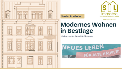 Foto - Wohnung zum Mieten in Chemnitz 1.240,00 € 102 m²
