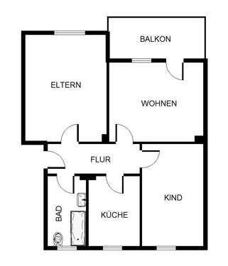Foto - Wohnung zum Mieten in Gelsenkirchen 429,00 € 56.75 m²
