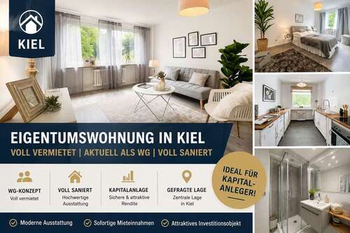 Foto - Wohnung zum Kaufen in Kiel 199.000,00 € 73 m²
