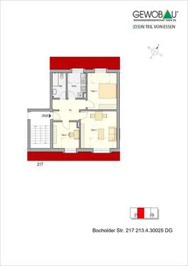 Foto - Wohnung zum Mieten in Essen 338,00 € 56.63 m²