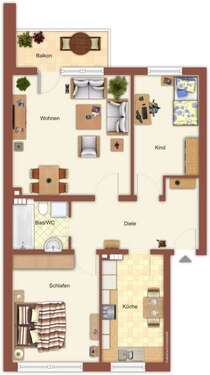 Foto - Wohnung zum Mieten in Mönchengladbach 709,00 € 73 m²