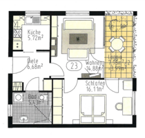 Wohnung zum Kaufen in Mannheim 245.000,00 € 53.06 m²