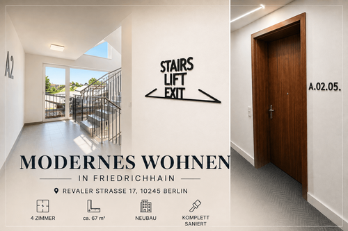 Foto - Wohnung zum Mieten in Berlin 1.735,50 € 66.75 m²