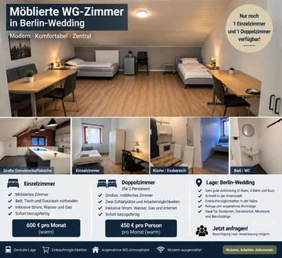 Foto - Wohnen auf Zeit in Berlin 450,00 €