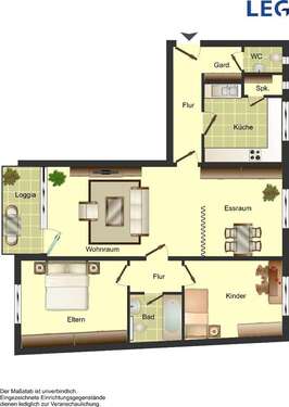 Foto - Wohnung zum Mieten in Solingen 799,00 € 92.52 m²