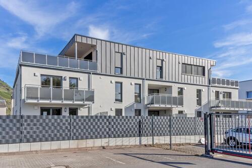 Rückansicht 1 - Altengerechte moderne Wohnung mit Garten Schweich Stadtmitte KFW 40 Darlehen ab 0,60 %