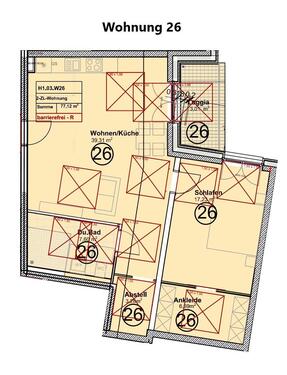 Wohnung 26 - 2 Zimmer Etagenwohnung in Trier