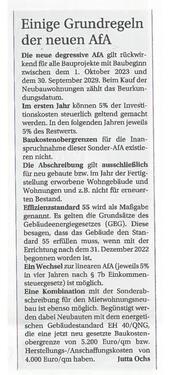 Neue AfA - 