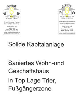 Plakat - 12 Zimmer Anlageobjekt zum Kaufen in Trier