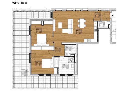 Wohnung 18-A - 3 Zimmer Dachgeschoßwohnung zum Kaufen in Trier