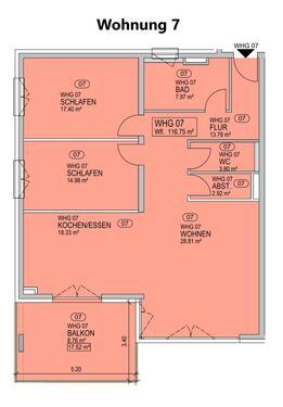 Wohnung 7 - 3 Zimmer Etagenwohnung zur Miete in Koblenz