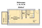 Wohnungen 1, 10, 19, 28 - Etagenwohnung mit 33,95 m&sup2; in Trier zum Kaufen