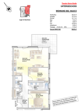 Wohnung S02 - 3 Zimmer Erdgeschoßwohnung zum Kaufen in Saarbrücken