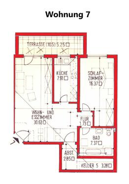 Wohnung 7 - 2 Zimmer Erdgeschoßwohnung zum Kaufen in Trier