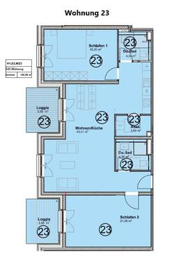 Wohnung 23 - 3 Zimmer Etagenwohnung zum Kaufen in Trier